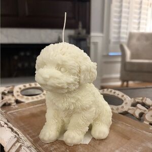 Soy Candle Handmade Cream Dog